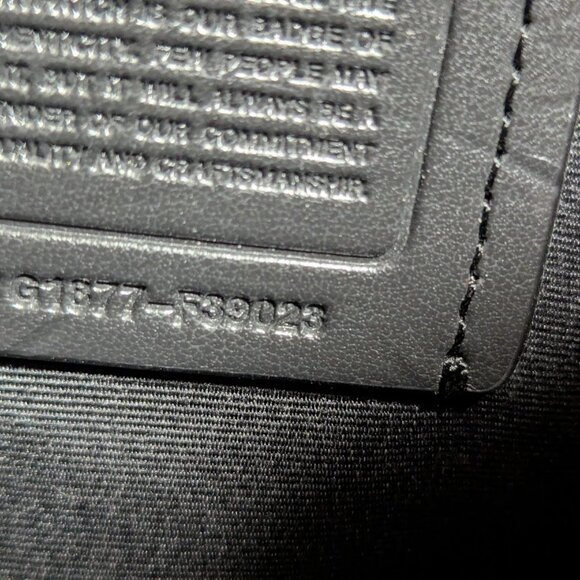 COACH Signature Brown, Black Laptop Case Leather Business Briefcase fo... - Picture 7 of 8